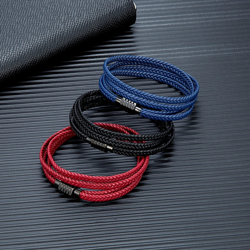Armband Dave - Nahaufnahme des hochwertigen geflochtenen Lederdesigns