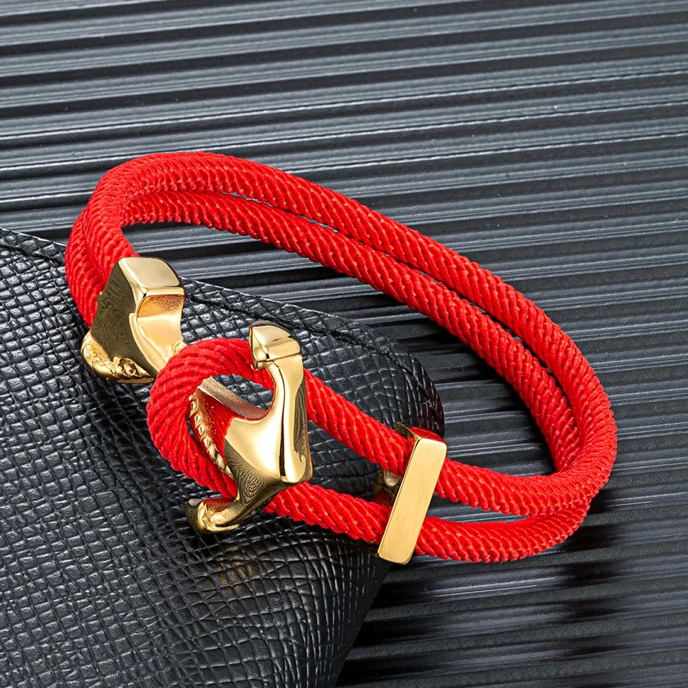 Robuste Seilkette des Anchor-Armbands - hochwertige Edelstahl-Verarbeitung