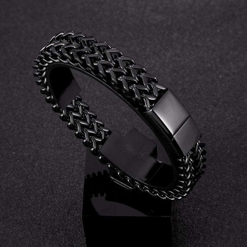 Armband Pulse aus Edelstahl mit Cuban Link Chain Design