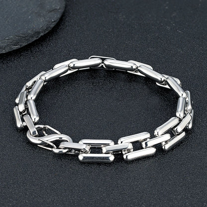 Luke Armband in Retro-Finish - vintage-inspirierte Oberfläche mit robustem Karabinerverschluss
