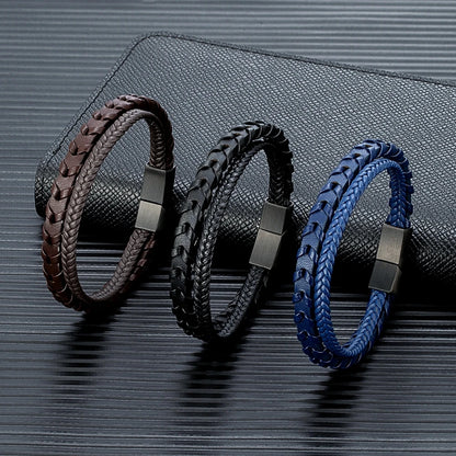 Armband Twiny - Modisches Lederarmband mit Magnetverschluss in verschiedenen Farben