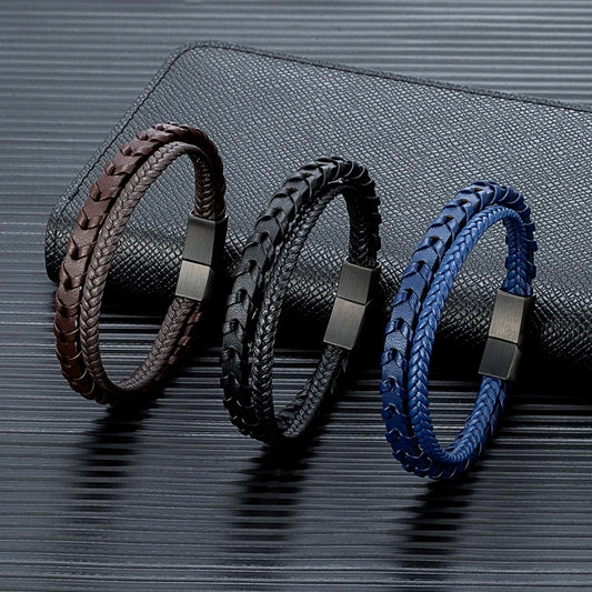 Armband Twiny - Modisches Lederarmband mit Magnetverschluss in verschiedenen Farben