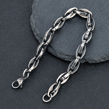 Detailansicht Armband Lips - Karabinerverschluss und Gliederoptik