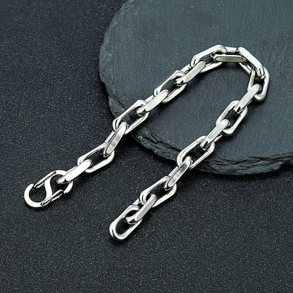 Armband Bicy aus Edelstahl - Vintage-Design inspiriert von Fahrradketten in Silber