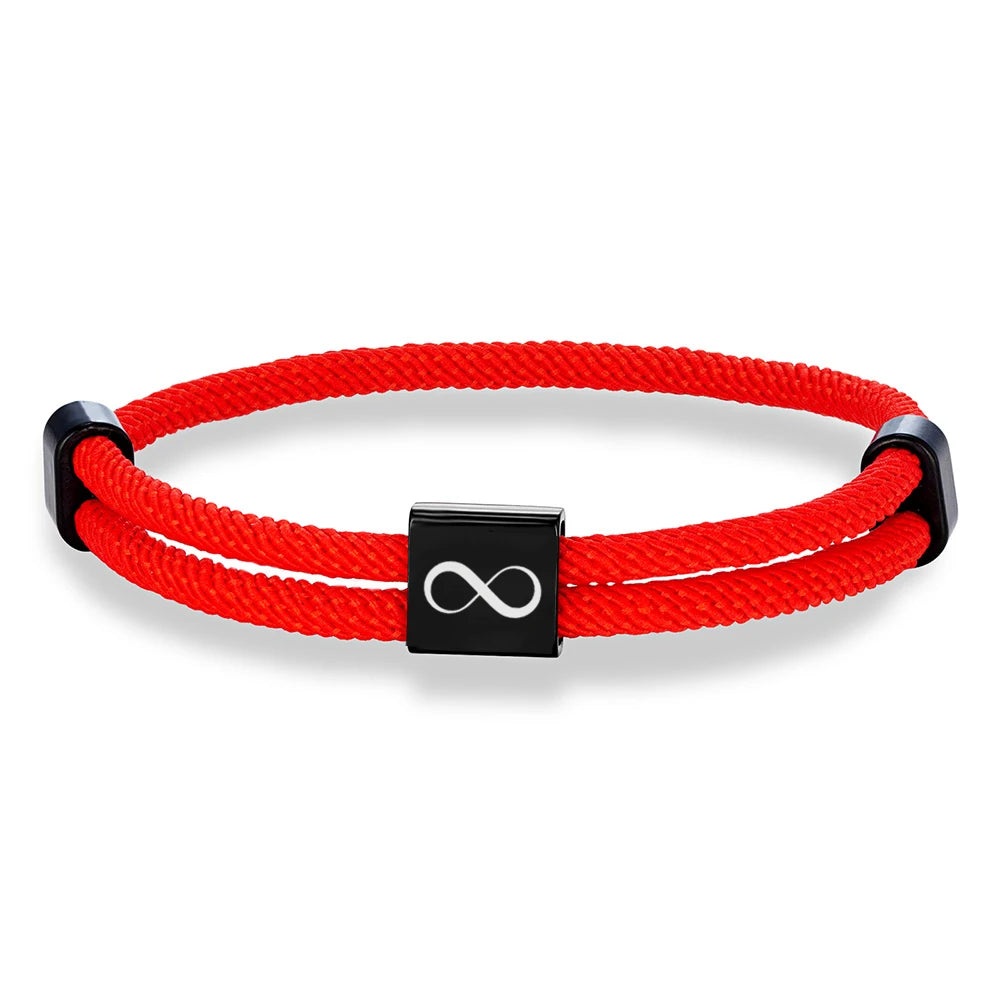 Armband Infinity Größendarstellung - 4mm breites Metallband